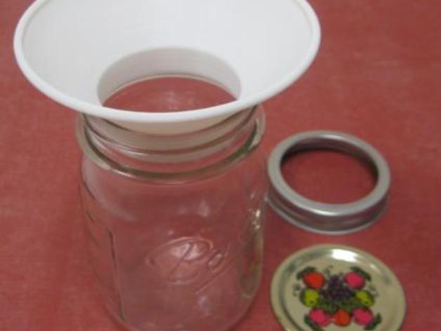 Canning Funnel for Pint or Half Pint Wide Mouth Ball or Mason Jar