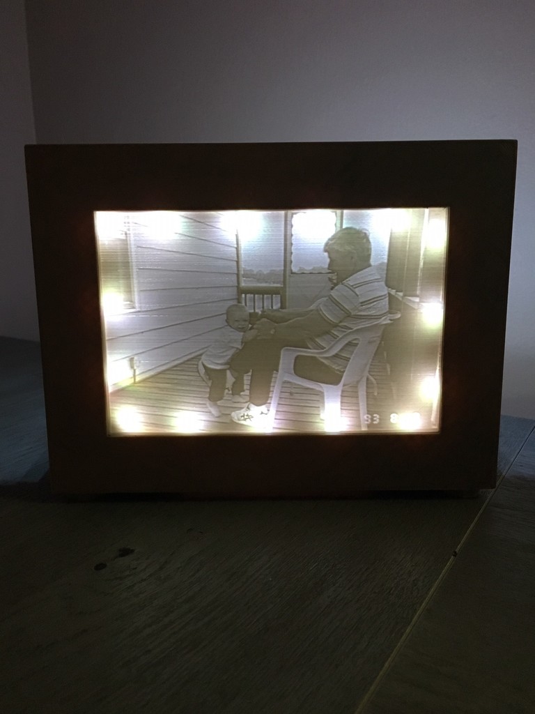Lithophane Frame with LED Backlight