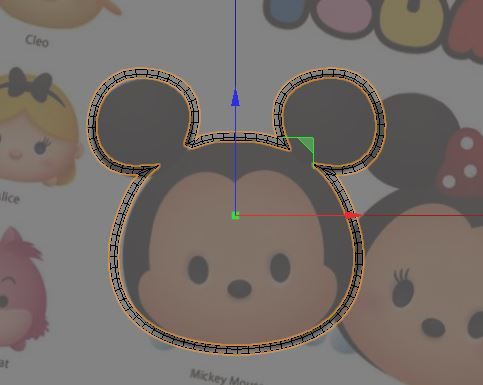 Mikey Mouse cookie cutter tsum tsum style