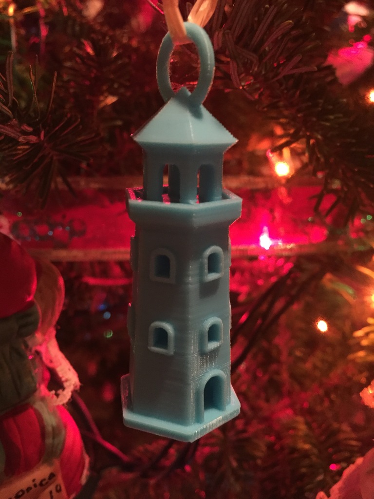 Lighthouse Christmas Tree Ornament 