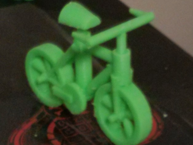 Simple push bike created (with OpenSCAD)
