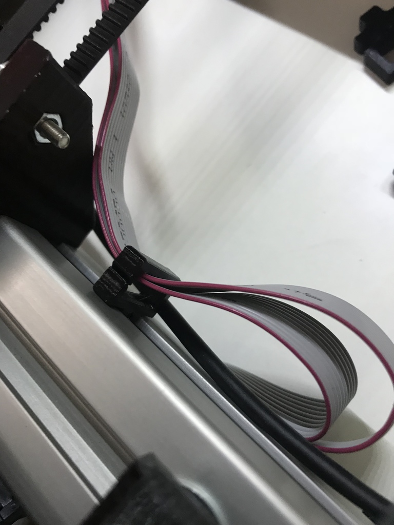 3030 aluminiumprofile twist-in cable or filament clip