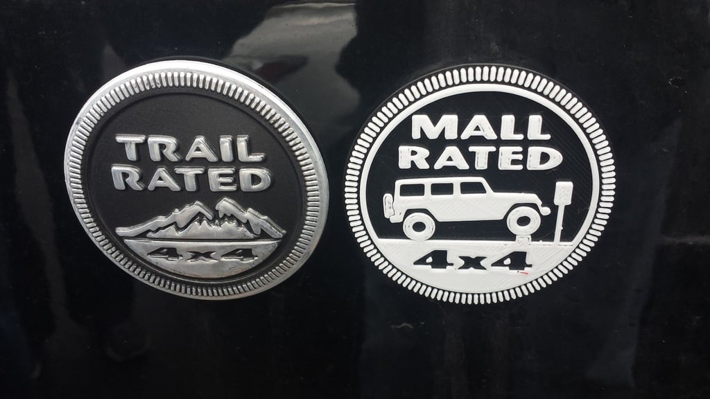 Mall Rated Jeep Badge