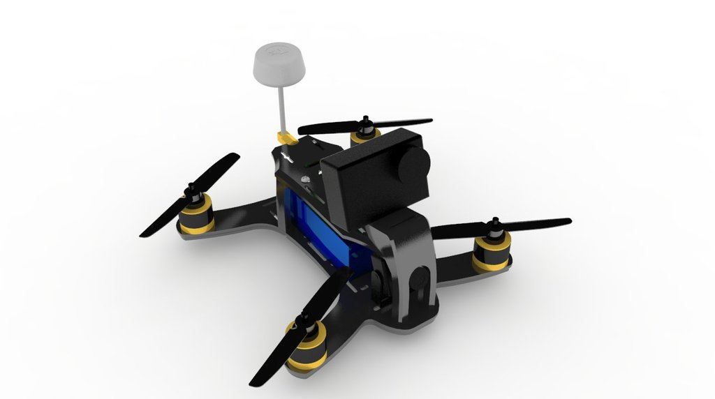 180 size micro quadcopter frame