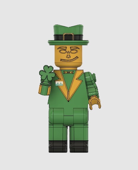 Irish Leprechaun LEGO Guy(single & multi-color)