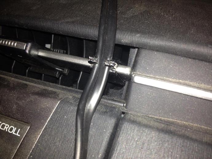 Prius clip-on cable holder