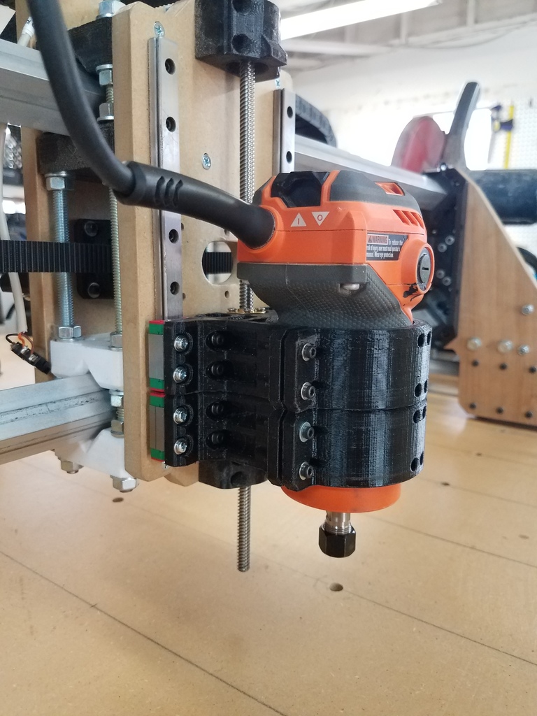 Root 3 cnc spindle mount Rigid R24012 router