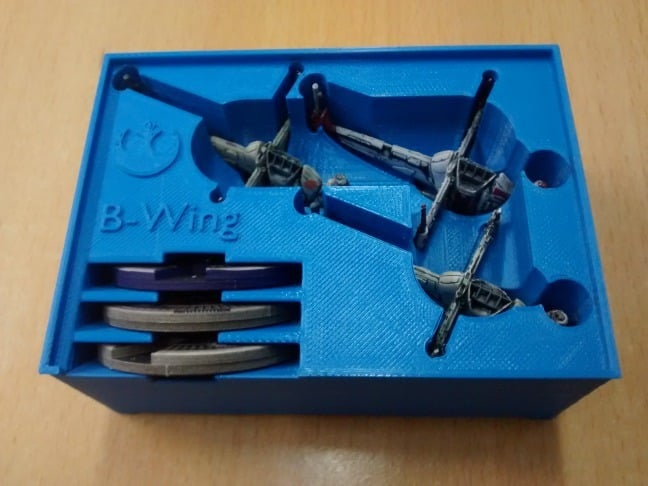 B-Wing x3 Holder (X-Wing Miniatures) for Stanley organizer