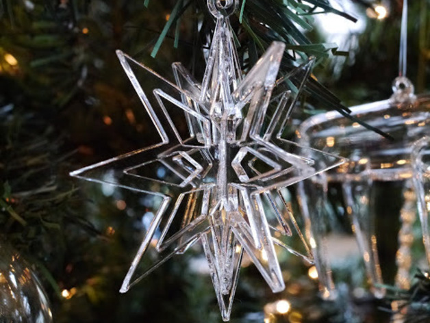 Snowflake Christmas Tree Ornament