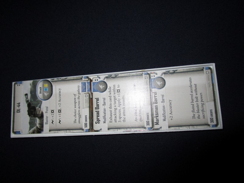 Holder for Imperial Assault Weapon Cards