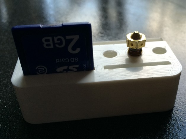 3D printer Hotend Nozzle and SD Card holder