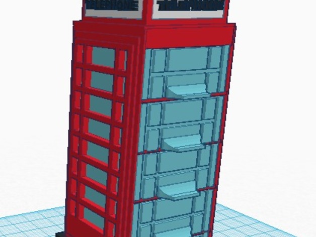 UK Telephone Booth Drawer