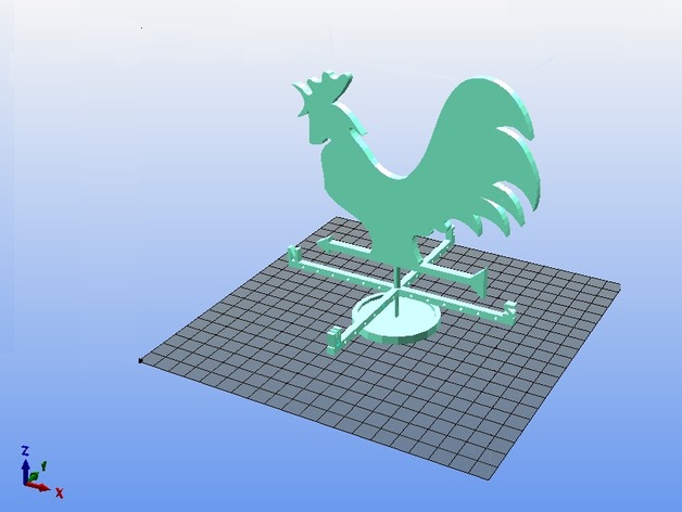 Rooster wind indicator