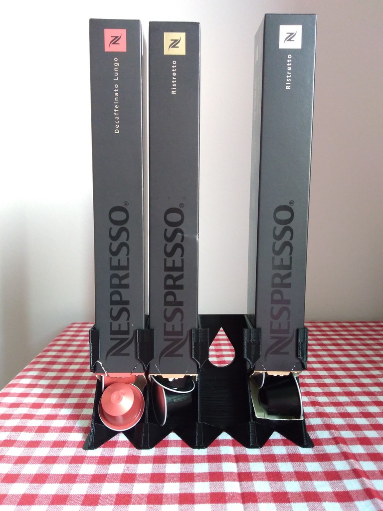 Nespresso Capsule Dispenser (4 Boxes; No Support; No Infill; Remix)