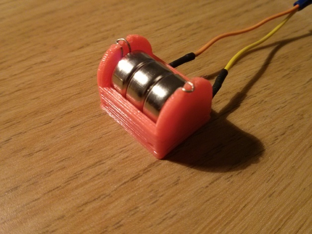 Parametric button cell battery holder