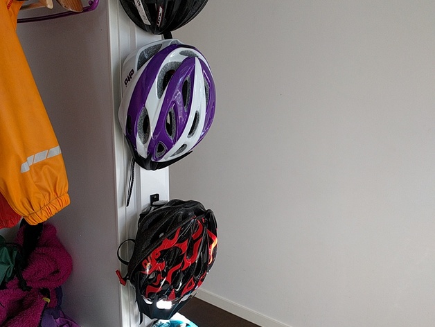 MTB Bicycle helmet hanger hook to keep track of all your bicycle (MTB) helmets