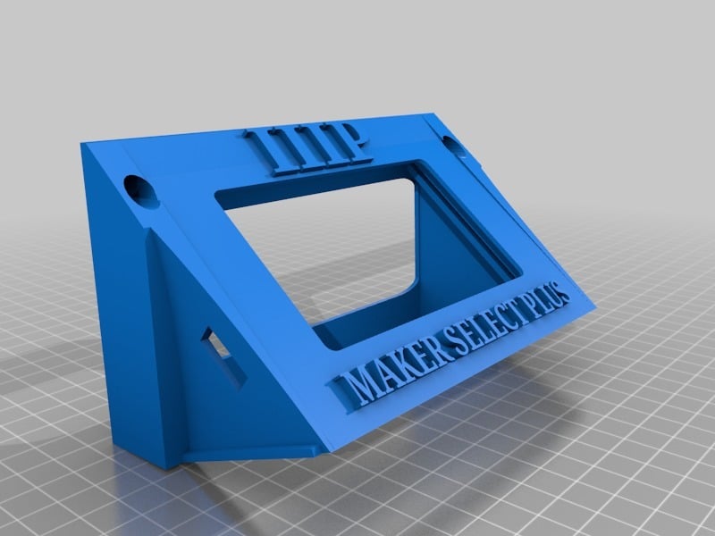 Maker Select Plus LCD Enclosure with Logo * Get removable bottom cover here: https://www.thingiverse.com/thing:3035675