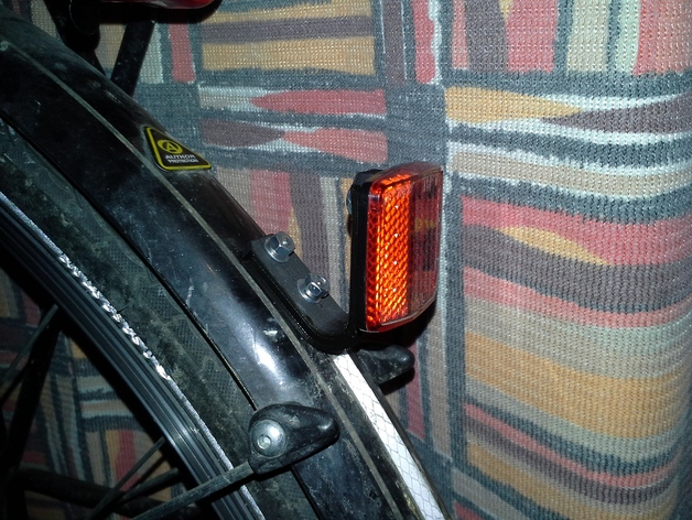 bike reflector mudguard holder
