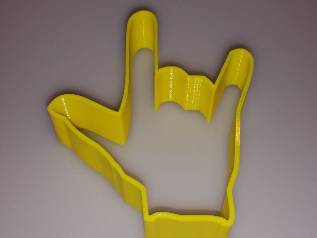 I Love You (sign language) Cookie Cutter