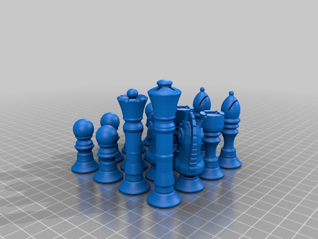 My Customized Chess. Set of sets  - All OPENSCAD - All Random