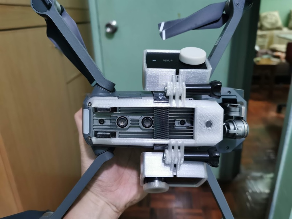 DJI Mavic Pro two gopro camera mount for 3D mapping/scanning