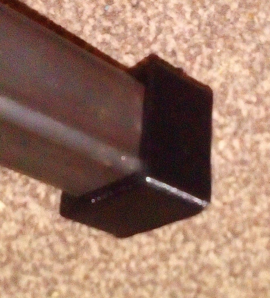 1" box section square tubing end cap
