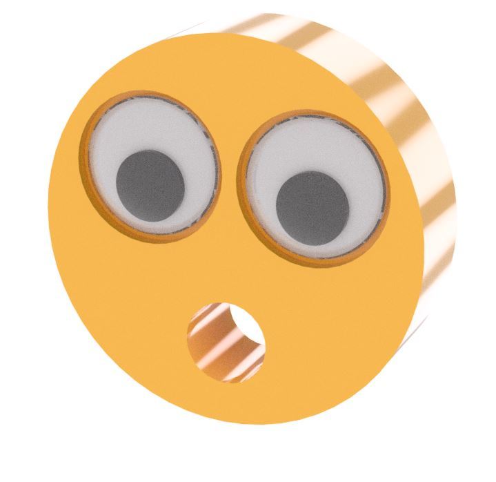 Emoji Magnet - Googly Eye Circle Mouth