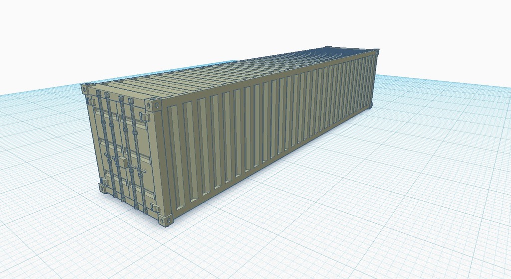 N Scale Shipping Container
