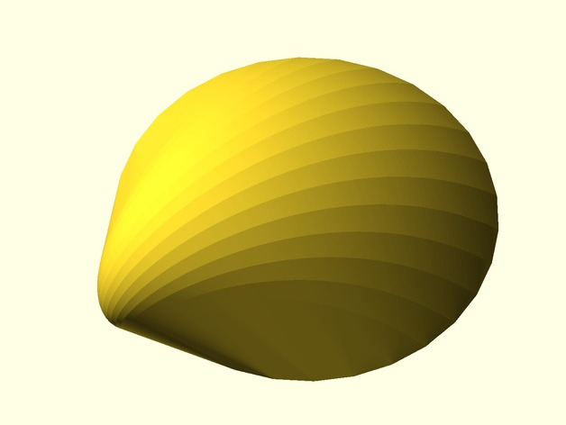 Parametric Logarithmic Seashell