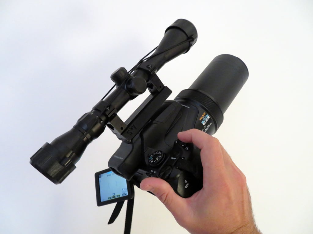 Rifle Scope to Hot Shoe - Nikon P1000 adapter