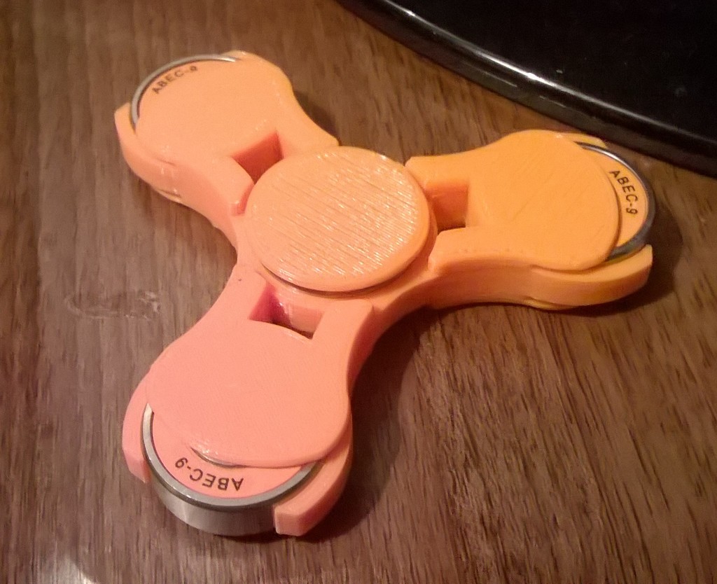 Fidget Spinner with Bearing Covers