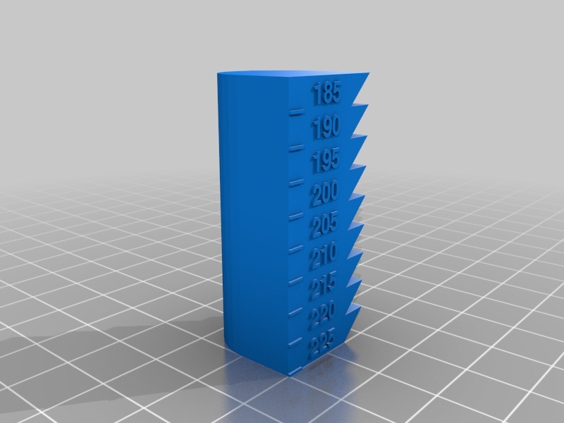 Heat Tower for PLA
