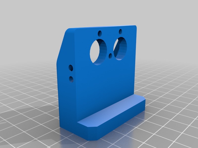 Chimera_cyclops modded mount for Prusa, Anet, that offsets forward to home off bed