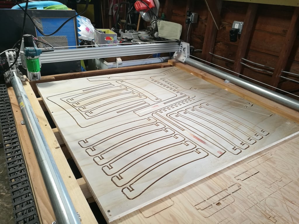 Plastic Monstrosity -- The 3D Printed CNC for 4x8' Plywood