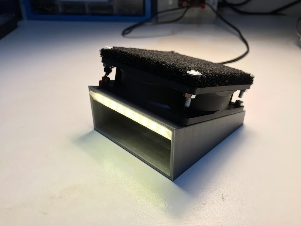 Solder Fume Extractor for 92 mm Fan with LED Light
