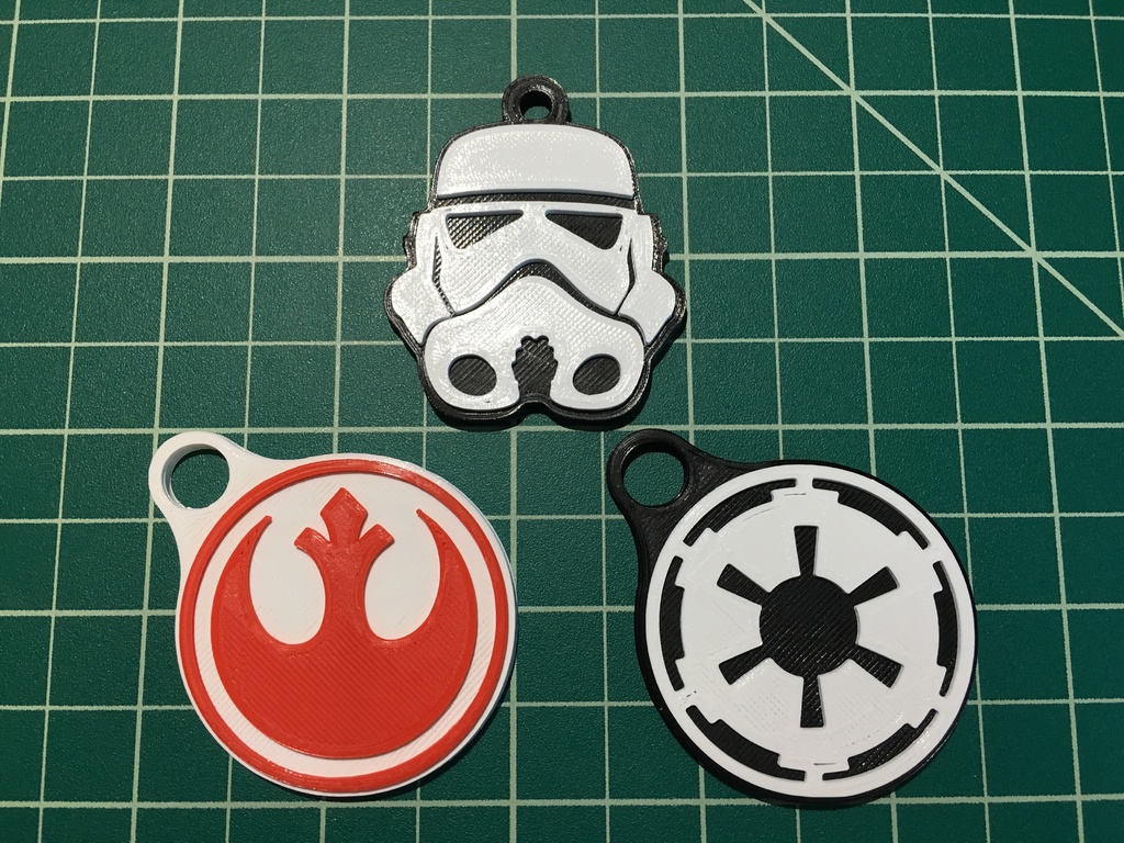 Dual/Multi Material Star Wars Keychains
