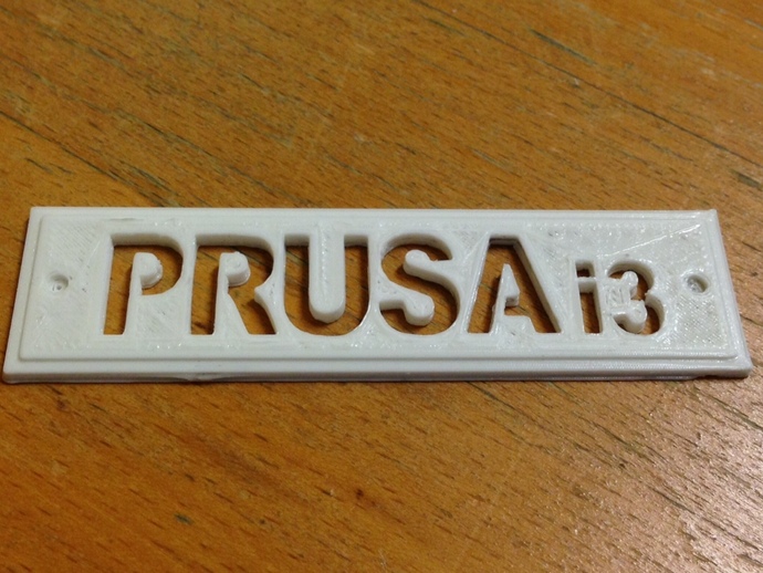 Prusa i3 Name Plate