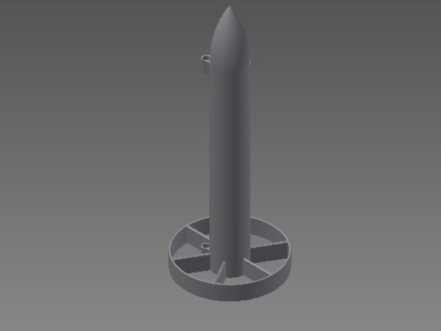 Circular Finned Rocket (Estes engine)