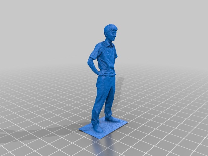 Standing man, Kinect scanned