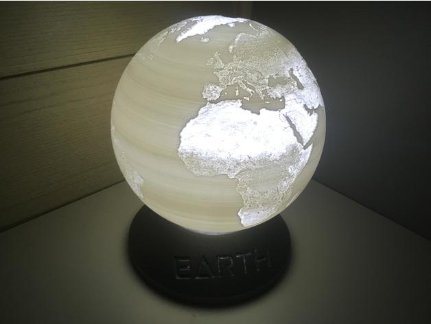 Earth Globe Lamp