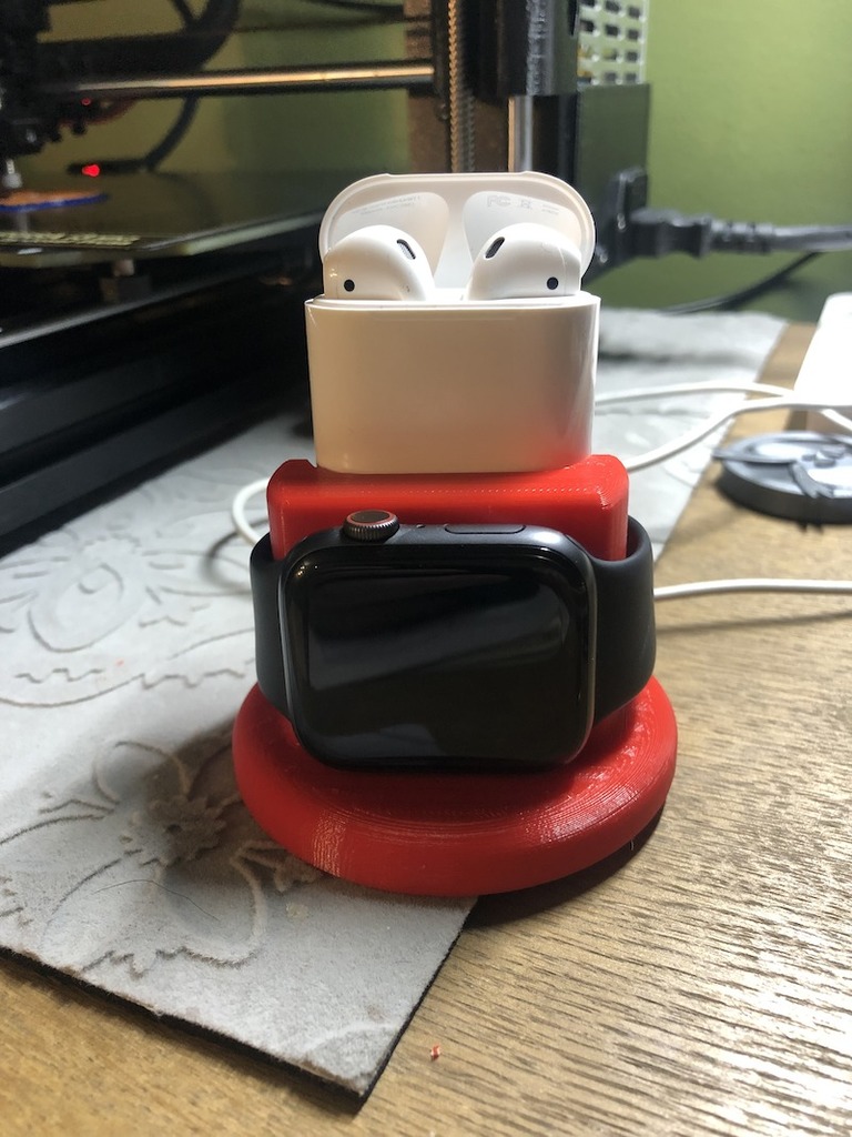 Apple Watch and AirPods or iPhone dock