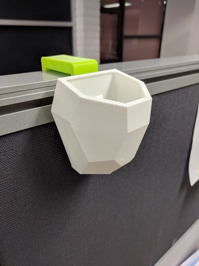 Hook Planter for Office Dividers