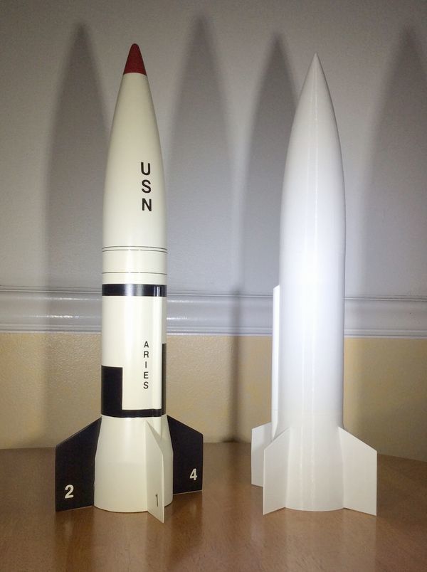 1/17th scale modular Aries Model Rocket