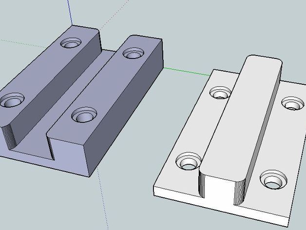 Little slide rail. (2 parts)
