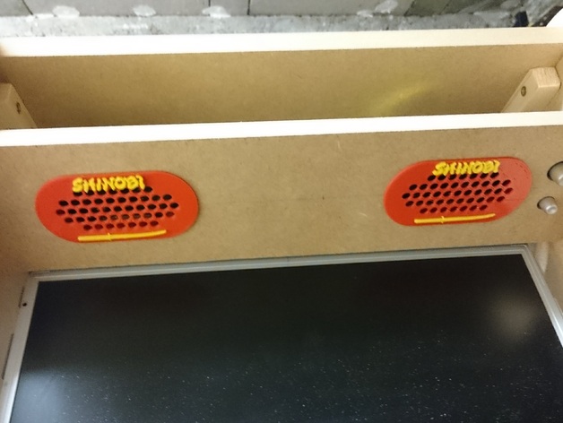 Shinobi handle and speaker enclosure for bartop