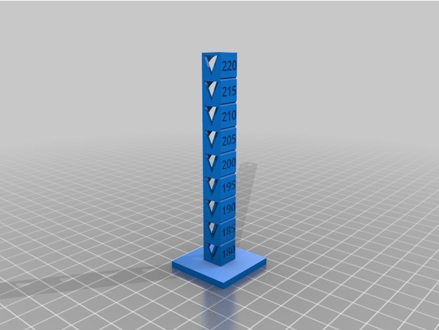 Temp Tower 180-220 by 5s, 1.2 wall