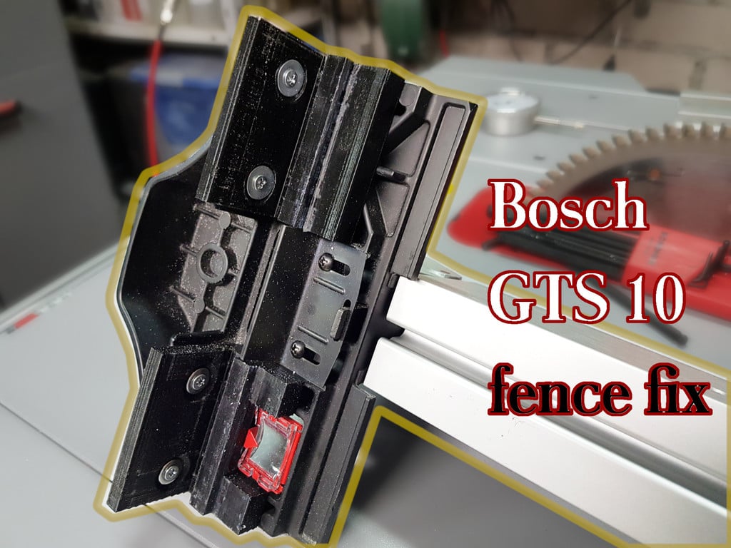 Bosch GTS 10 XC fence sliding fix/upgrade