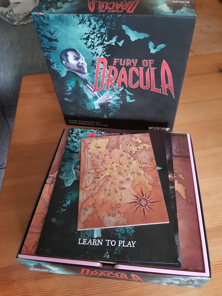 Insert for Fury of Dracula 3rd and 4th edition