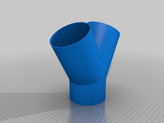 Parametric 100mm Y-Piece with Solidworks 2014 source.