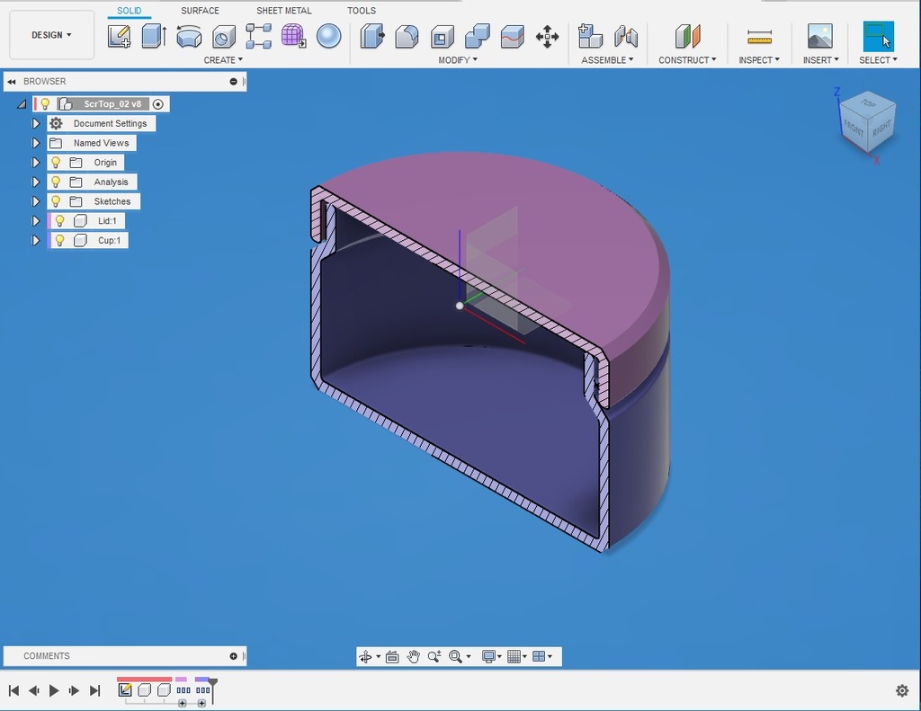 Parametric Screw Top Container - Style 2